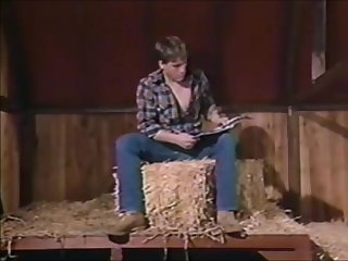 Vintage Cute Farm Hand gets his Ass Plowed by Hot Hung Cowboy