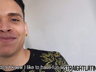 Latino guy is willing to become gay to earn some quick money