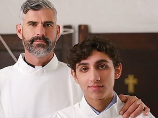 Latine Hot Priest Sex With Catholic Altar Boy While Training